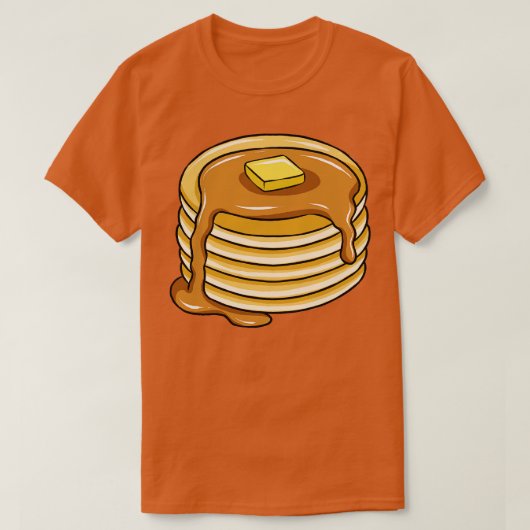Pancake Stack met mantel. T-shirt (Design voorkant)