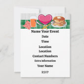 Pancake Supper - Fat Dinsdag Uitnodiging (Achterkant)