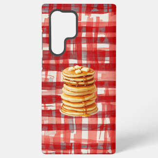 Pancake Tower Red Checkered Phone Case Samsung Galaxy Hoesje