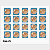 Pancake! Vierkante Sticker (Vel)