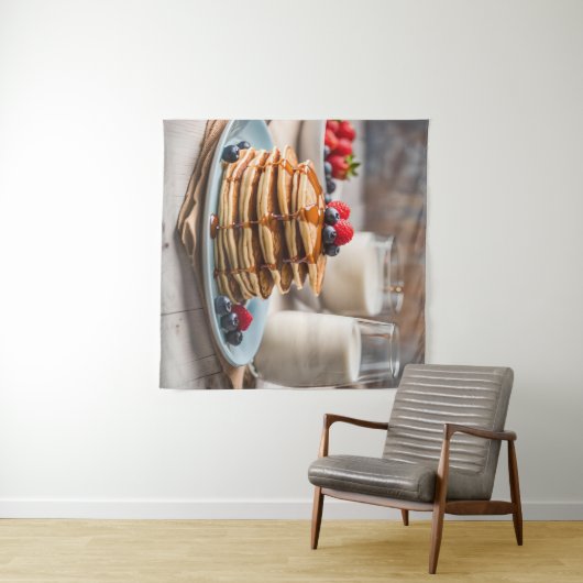 Pancakes and Milk Wandkleed (In Situ (horizontaal))