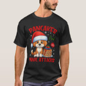 Pancakes And Panic Attacks Funny Dog Pancake Chris T-shirt (Voorkant)