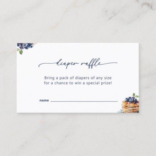 Pancakes Baby BrunchBébé Douche Déchets Carte Raff (Devant)