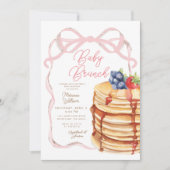 Pancakes Baby shower Brunch Invitation (Devant)