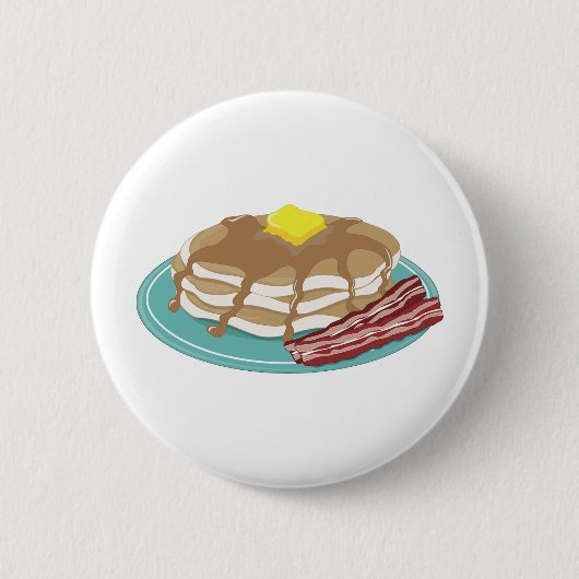 Pancakes Bacon Ronde Button 5,7 Cm (Voorkant)