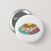Pancakes Bacon Ronde Button 5,7 Cm (Voorkant /achterkant)