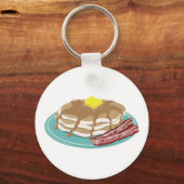 Pancakes Bacon Sleutelhanger (Voorkant)