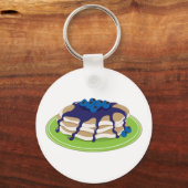 Pancakes Blueberry Sleutelhanger (Voorkant)