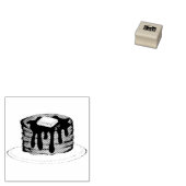 Pancakes Butter en Syrup Flapjacks Short Stack Rubberstempel (Gestempeld)