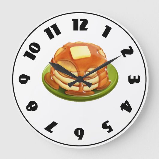 Pancakes Clock Grote Klok (Voorkant)