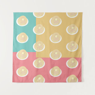 Pancakes Colorful Pop Art Style Wandkleed