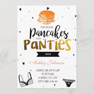 Pancakes et culottes carte lingerie