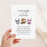 Pancakes et culottes Invitation à la douche nuptia