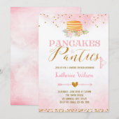 Pancakes et culottes invitation carte lingerie (Devant / Derrière)
