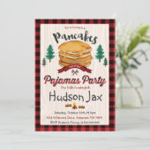 Pancakes Et Pajamas Invitation Plaid (Debout devant)