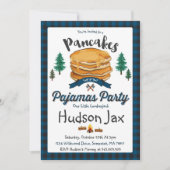 Pancakes Et Pajamas Invitation Plaid (Devant)