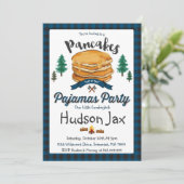 Pancakes Et Pajamas Invitation Plaid (Debout devant)