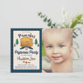 Pancakes Et Pajamas Invitation Plaid (Debout devant)