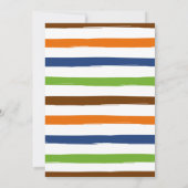 Pancakes et Pyjamas Boy Invitation Anniversaire (Dos)