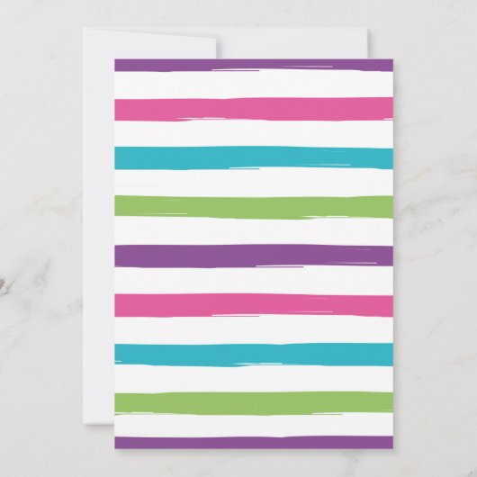 Pancakes et pyjamas Invitation d'anniversaire (Dos)