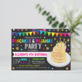 Pancakes et pyjamas Invitation de la fête (Debout devant)