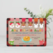 Pancakes et Pyjamas Invitation de vacances (Debout devant)