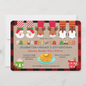 Pancakes et Pyjamas Invitation de vacances (Devant)