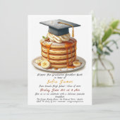 Pancakes Graduation Party Invitation (Debout devant)