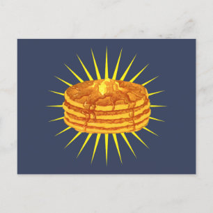 Pancakes Hotcakes Maple Syrup & Butter Briefkaart