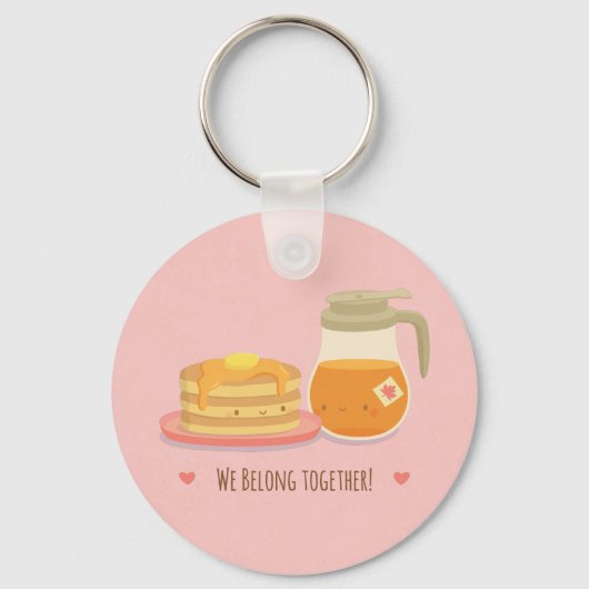 Pancakes Mignons et Porte-Clés Couple Érable (Recto)