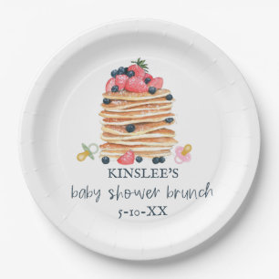Pancakes & Pacifiers Baby shower Brunch Papieren Bordje