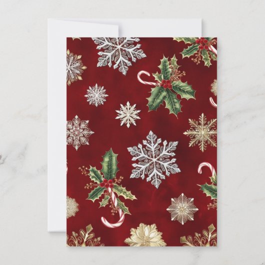 Pancakes & Pyjamas Carte d'invitation de Noël (Dos)