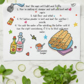 Pancakes serviette en plat illustrée (Plié)