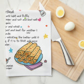 Pancakes serviette en plat illustrée (Quart Plié)