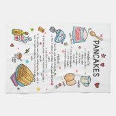 Pancakes serviette en plat illustrée (Horizontal)