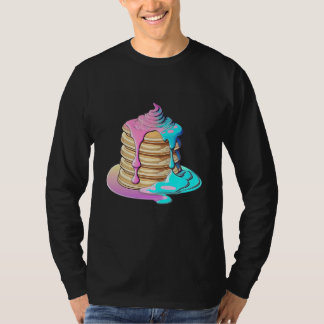 Pancakes Vaporwave Retrowave Aesthetic T-shirt
