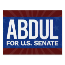 Abdul pour le Sénat américain