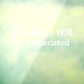 Pancarte anti-vol à l'étalage - Autocollant pour v (Feuille 3)