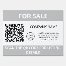 Carte QR Code Scan for Sale Real Estate Business S