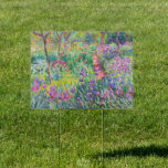 Pancarte Claude Monet - Le jardin d'Iris à Giverny<br><div class="desc">Jardin d'Iris à Giverny / Jardin d'Artiste à Giverny - Claude Monet,  1899-1900</div>