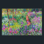 Pancarte Claude Monet : Le jardin d'Iris à Giverny<br><div class="desc">Un panneau de cour classique coloré orné du jardin d'iris de Giverny,  peint par le peintre impressionniste français Claude Monet. 






com</div>