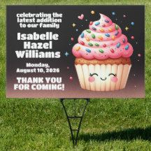 Cute L'il Cupcake Sprinkings Baby shower Bienvenue