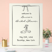 Pancarte de bienvenue pour un brunch de baby showe (Mariage)