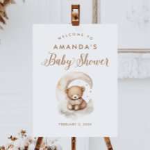 Pancarte de bienvenue pour une fête prénatale avec