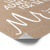 Pancarte de livre d'or de mariage Message dans une (Coin)