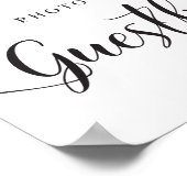 Pancarte de livre d'or de Photomaton pour mariages (Coin)