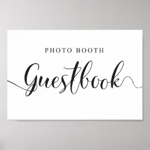 Pancarte de livre d'or de Photomaton pour mariages