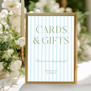 Pancarte de mariage Cartes et Cadeaux Vert Sauge e