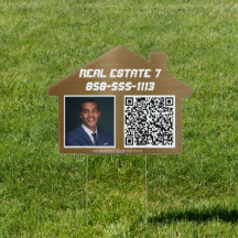 Pancarte de QR Code de photo de bien immobilier