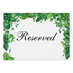 Pancarte de réservation pour mariage d'été. Carte